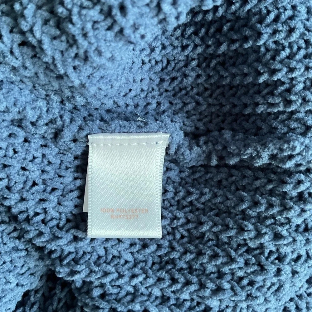 LC Lauren Conrad Blue Cardigan Sweater Classic Knit